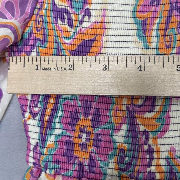 Flying Tomato Dress Womens Medium Floral Puff Sleeve Tiered Boho Festival Spring - Picture 10 of 13